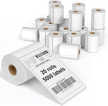FungLam 4"X6" Thermal Shipping Labels, 5000 Labels, 20 Rolls, Compatible by FungLam