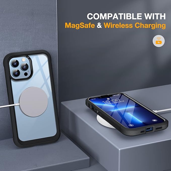Miracase Glass Case for iPhone 13 Pro Max 6.7 inch, Upgrade Full-Body Clear - Image 6