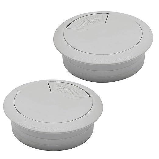 Desk Grommet 2", Desk Cord Hole Cover, Cable Grommet ABS Plastic, Desk Hole by BOPOREAE