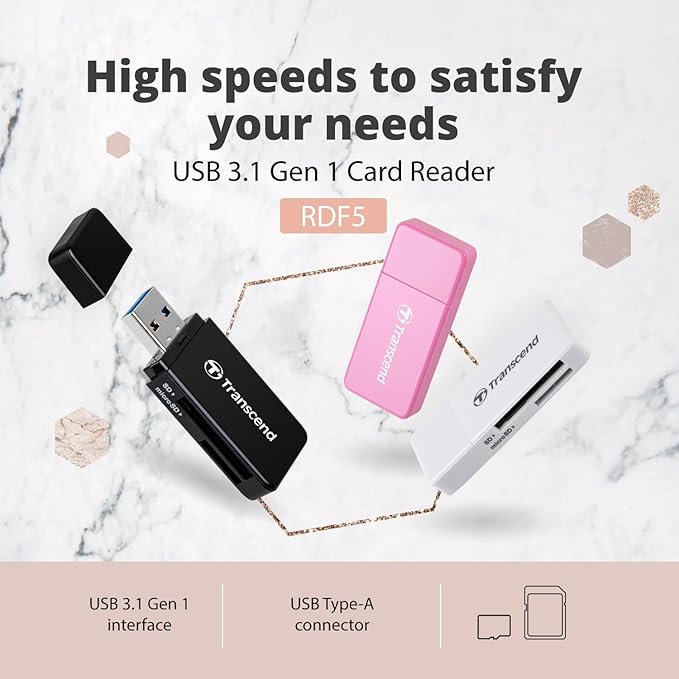Transcend USB 3.1 SDHC/SDXC/ microSDHC/SDXC Card Reader - Image 4
