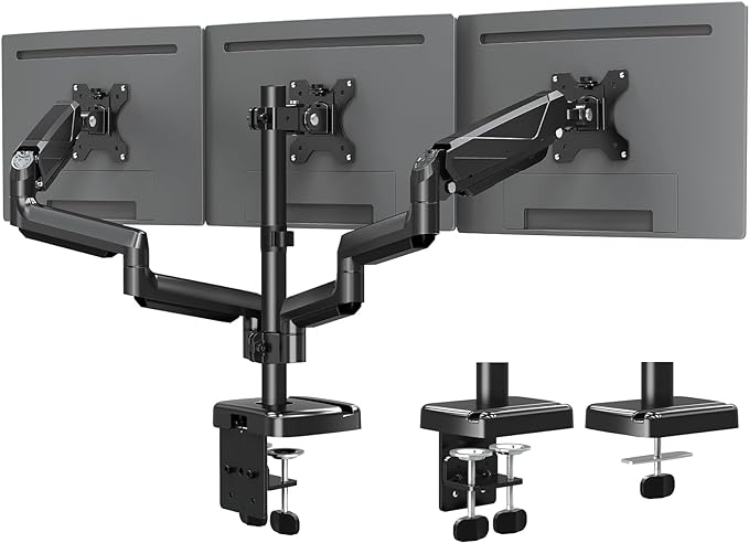 MOUNTUP Triple Monitor Mount, Triple Monitor Desk Mount by MOUNTUP