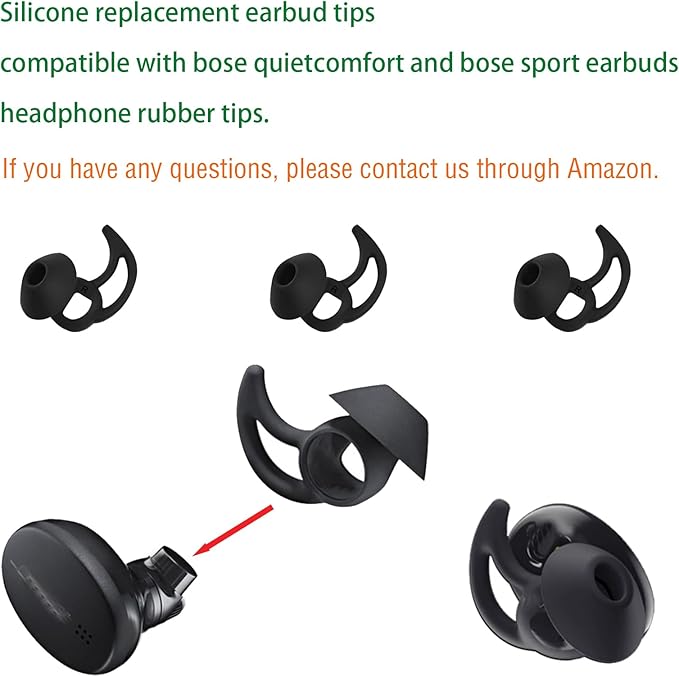 Small Earbud Replacement Tips Silicone Earbud Tips Eartips Compatible - Image 4