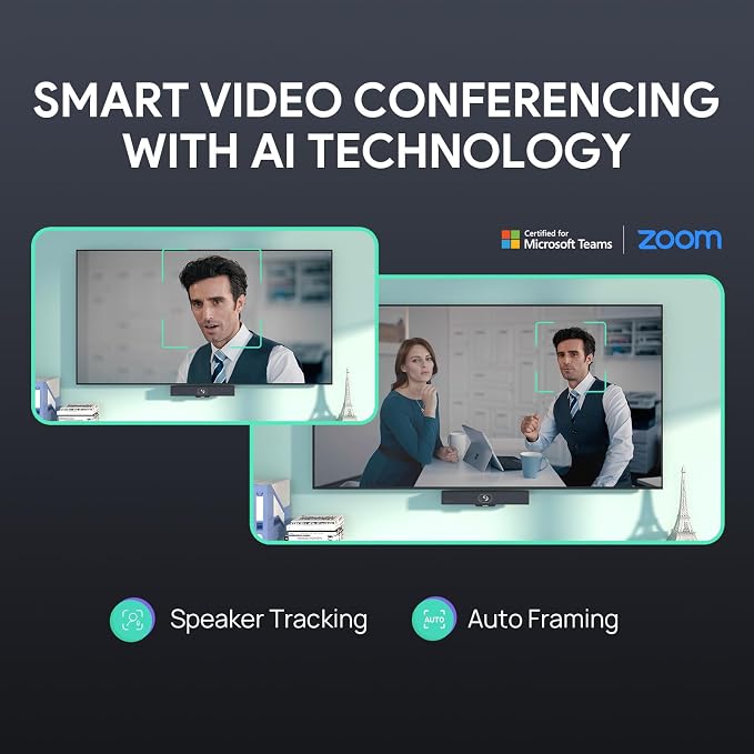 Yealink Video Conference Camera, 4K Webcam, 120° Ai Auto Framing, 8 Microphone - Image 3