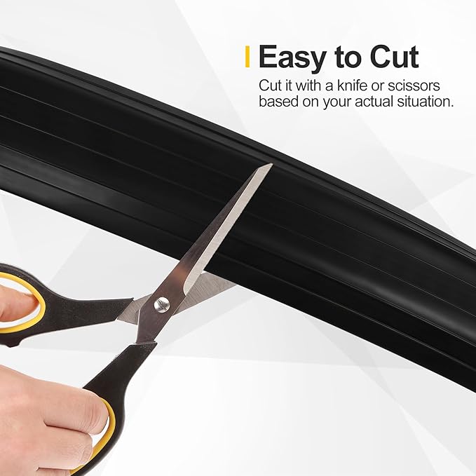 Floor Cable Cover 10Ft 2Pcs Heavy Duty PVC Cable Protector Electric Cord Hider - Image 5