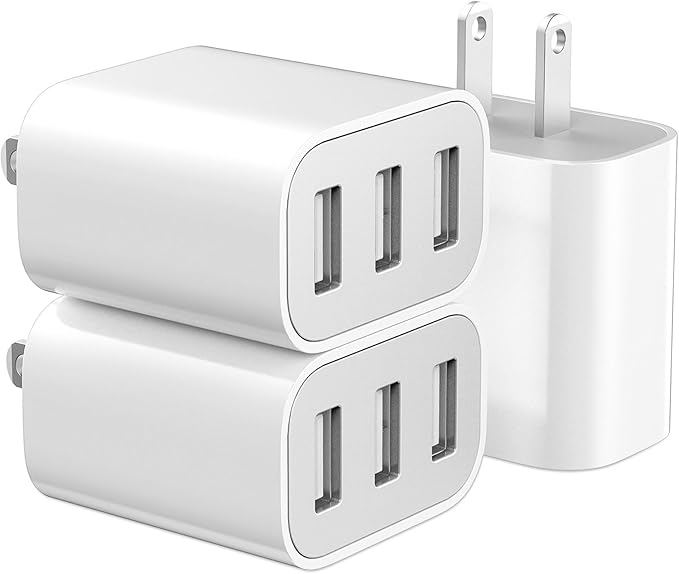 3-Port USB Wall Charger, Compatible by XIANGHONGYIAN