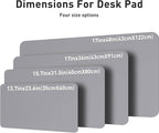 Aothia Leather Desk Pad Protector, Mouse Pad, Office Desk Mat, Non-Slip PU - Image 7