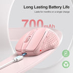 TECKNET Wireless Mouse Rechargeable 4800 DPI Silent USB A & Bluetooth Mouse 6 - Image 3