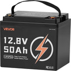 VEVOR 12V 50Ah LiFePO4 Battery, Deep Cycle Lithium Iron Phosphate Battery - Image 9