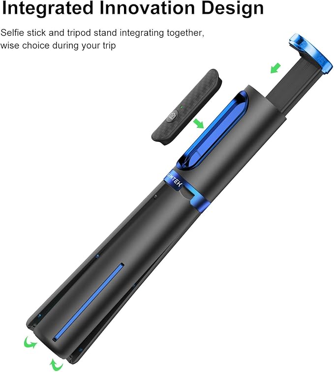 ATUMTEK Selfie Stick Tripod, Extendable 3 in 1 Aluminum Bluetooth Selfie Stick - Image 2