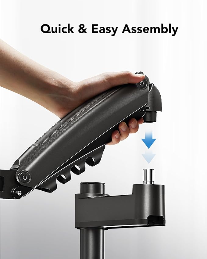 HUANUO Single Monitor Arm, Adjustable Desk Mount - Image 7