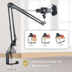 TONOR USB Microphone Kit, PC Podcast Recording Cardioid Condenser Computer Mic - Image 6