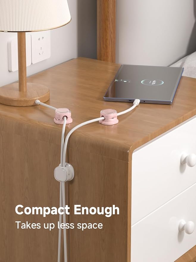 Magnetic Cable Clips, Adjustable Cord Holder Management, Adhesive Wire Keeper - Image 7