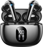 Wireless Earbuds Deep Bass Sound Ear Buds, LED Display Earphones by WirelessEarbuds