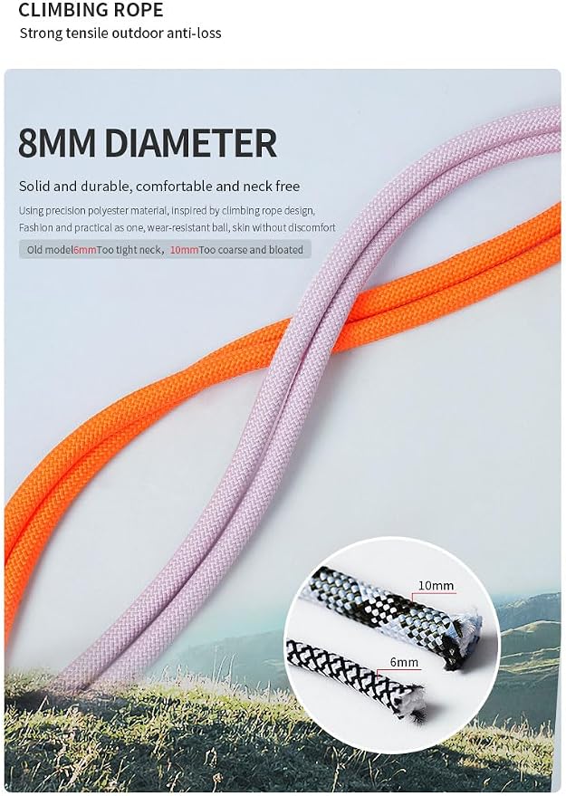 Adjustable Anti-Theft Phone Lanyard - 8mm Mountain Climbing Rope Neck & - Image 5