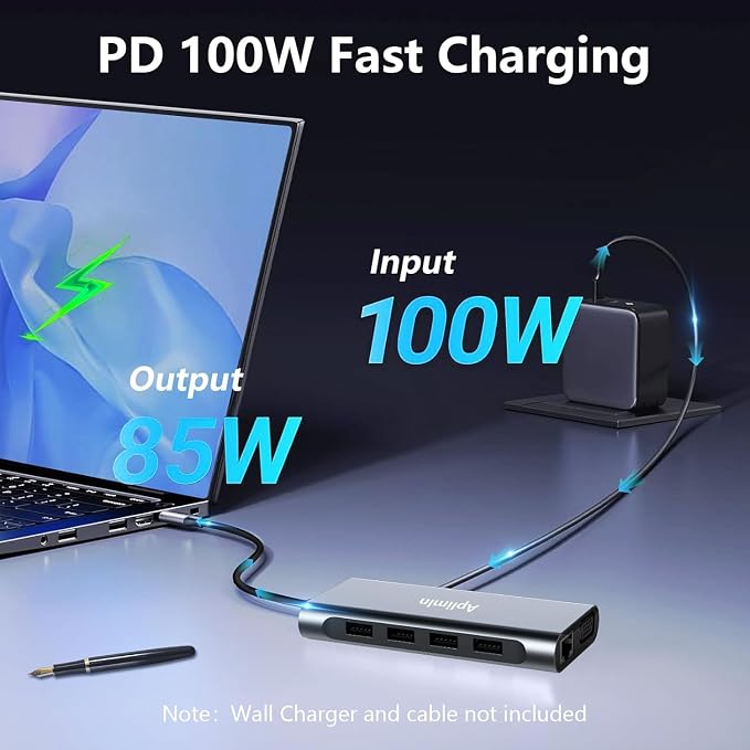 USB C HUB, USB C Adapter 11 in 1 Dongle - Image 5