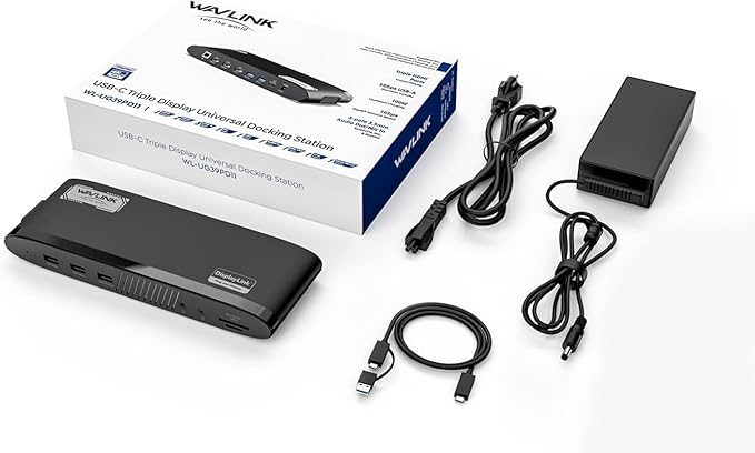 WAVLINK DisplayLink Docking Station 3 Monitors, USB-C Laptop Dock Dual 2K + 4K - Image 8