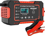 Car Battery Charger, 12V 6A Smart Battery Trickle Charger Automotive Battery by NEXPEAK