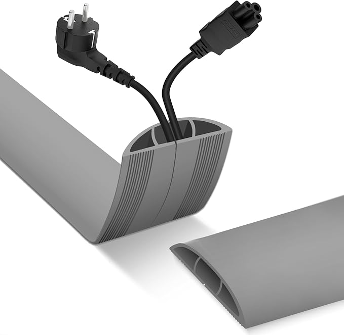 Floor Cord Cover, Cable Protector, 0.63W x 0.31H inches, Wire Cover by DBHXXMB-HH
