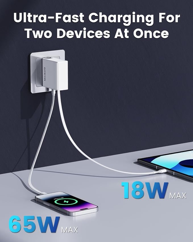 65W USB C Retractable Wall Charger - Image 7