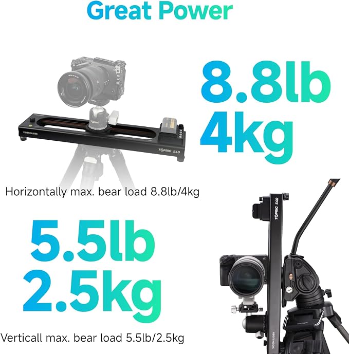 Accsoon Toprig 16inch/40cm Motorized Camera Slider, Button/APP Control Dolly - Image 6