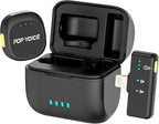 Mini Microphone for iPhone 14/13/12, Lightning Wireless Mic by PoPvoice