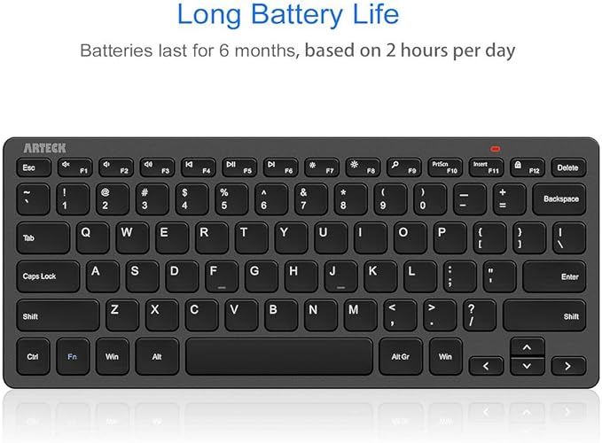 Arteck 2.4G Wireless Keyboard Ultra Slim and Compact Keyboard - Image 4