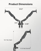 HUANUO Dual Monitor Stand - Image 5