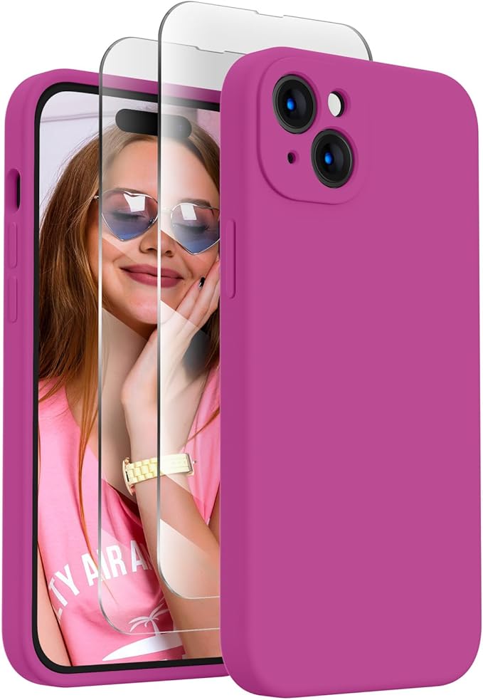 FireNova Designed for iPhone 15 Plus Case, Silicone Case with, Soft by FireNova