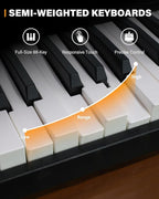 AiJoy 88-Key Piano Keyboard ASP-10F Electric Portable Folding Piano - Image 3