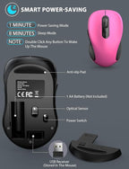 Trueque Wireless Mouse for Laptop, 2.4GHz Ergonomic Computer Mouse - Image 6