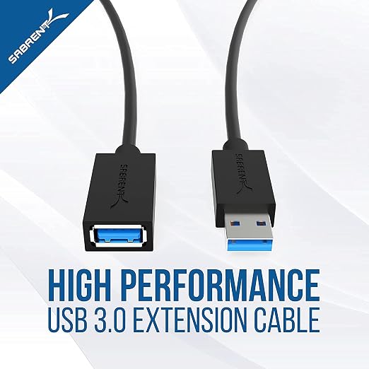 SABRENT 22AWG USB 3.0 Extension Cable A Male to A Female 3 Feet - Image 2