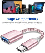 JSAUX USB C to USB 3.0 Adapter, Type C Male to USB Female OTG Cable Compatible - Image 7