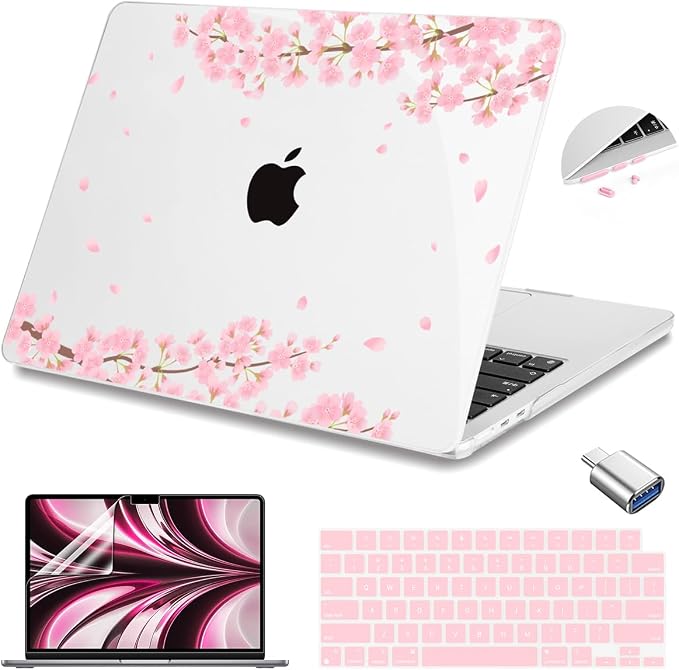 Teryeefi Compatible for MacBook Air 13.6 inch Case A3240 A3113 A2681, by Teryeefi
