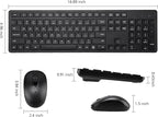 Wireless Keyboard and Mouse Combo, 2.4G Silent Cordless Keyboard Mouse Combo - Image 7