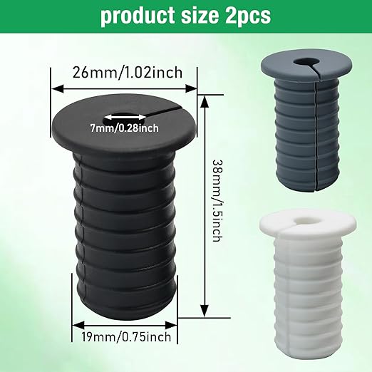 2pc Starlink Cable Grommet 3/4" Silicone Anti-Slip Wall Hole Pass Through Split - Image 7