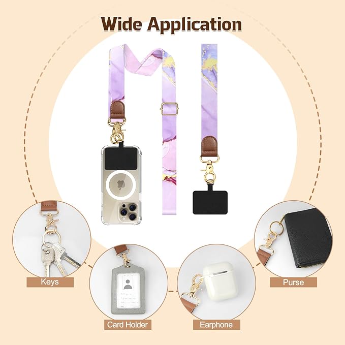 TiMOVO Phone Lanyard Crossbody Wrist Strap, Adjustable Anti-Theft Strap - Image 6