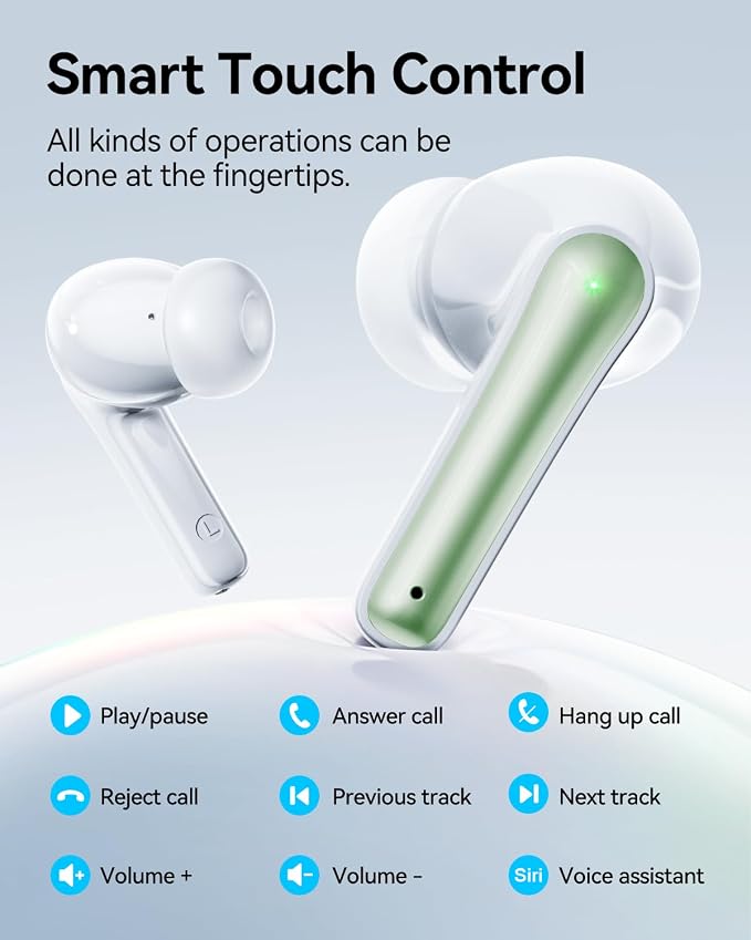 Wireless Earbuds, 40 Hours Playtime, Lightweight in-Ear Earphones - Image 4