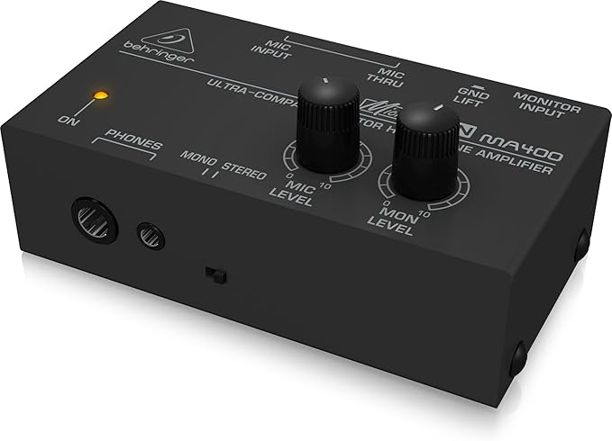 Behringer MICROMON MA400 Ultra-Compact Monitor Headphone Amplifier - Image 2