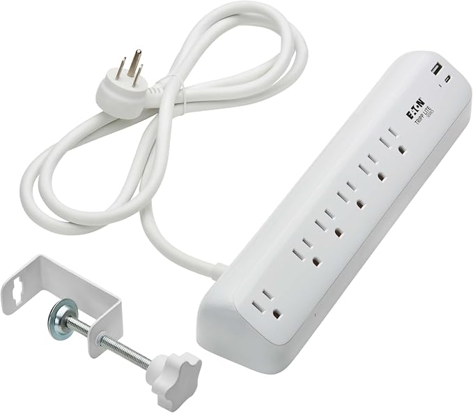 Eaton Tripp Lite Series Desk Clamp Power Strip Surge Protector, USB-A & USB-C - Image 5