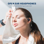 Open Ear Headphones, True Wireless Earbuds 40H Playtime Bone Conduction - Image 2