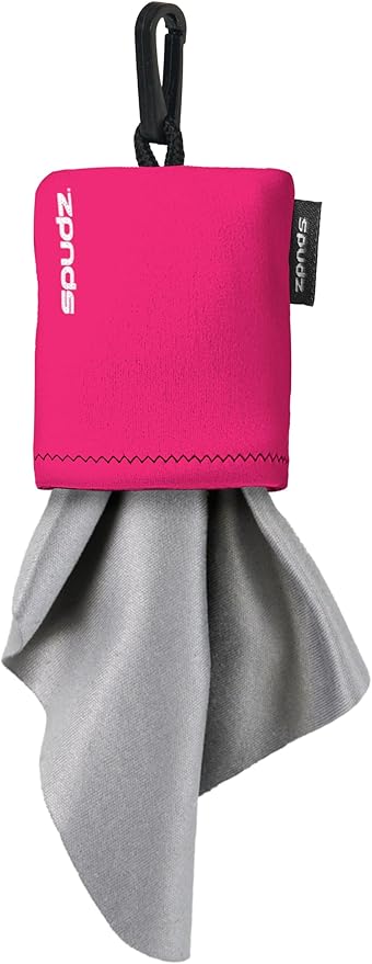 SPUDZ Classic Microfiber Lens Cleaner – Clip-On Pouch, Washable – by ALPINEINNOVATIONS