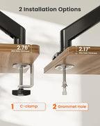 ErGear Single Monitor Arm for 13-36 inch Screens, Adjustable Gas Spring Monitor - Image 7
