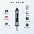 acer SD Card Reader USB C, Dual Slots USB 3.0 Type C to Micro SD Card Adapter - Image 6