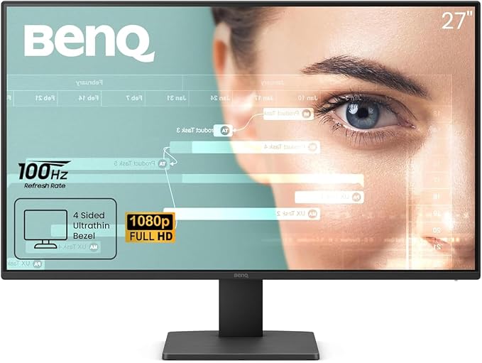 BenQ GW2791 27” 1080p FHD 100Hz IPS Eye-Care Monitor, DisplayPort, Ultra Slim by BenQ
