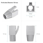 50-Pack RJ45 Boot Cover, Cat6A Cat7 Ethernet Network Cable Strain Relief Boot - Image 2