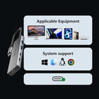 USB C Hub 10Gbps Adapter with 2 USB-C 3.2 & 2 USB-A Ports, Power Delivery - Image 6