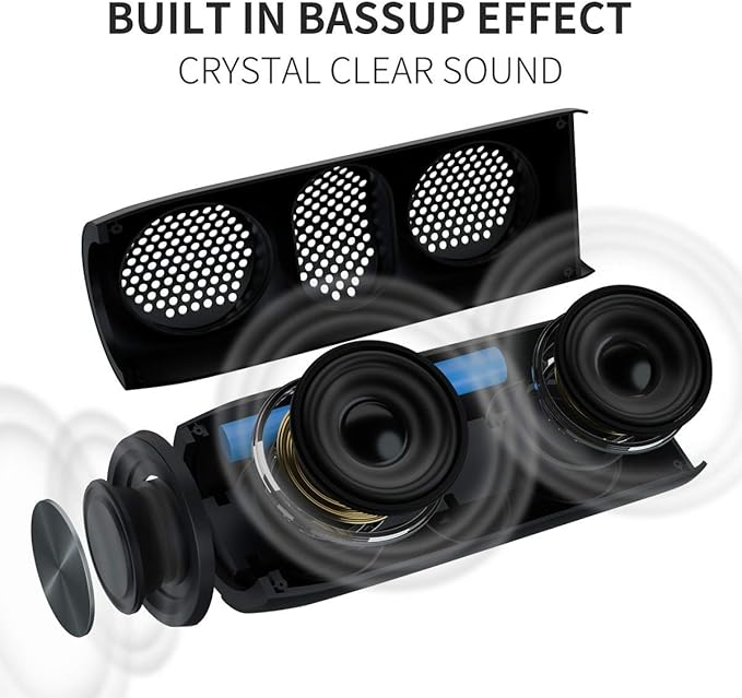 Bluetooth Speaker, MusiBaby M88 Speakers, Dual Pairing, Loud Stereo Sound - Image 3