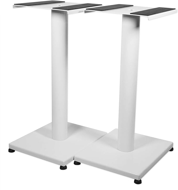 Rockville RS21W 21 inch Steel Bookshelf Speaker Stands, 60 lbs Capacity - Image 3