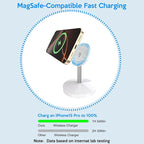 Magnetic Wireless Mag Safe Charger iPhone Stand, Magnet Wireless iPhone Charger - Image 3