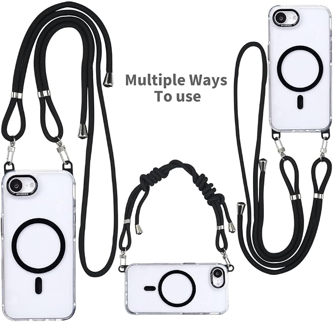 for iPhone 16e Case with Adjustable Phone Lanyard Strap, Compatible with MagSafe - Image 2